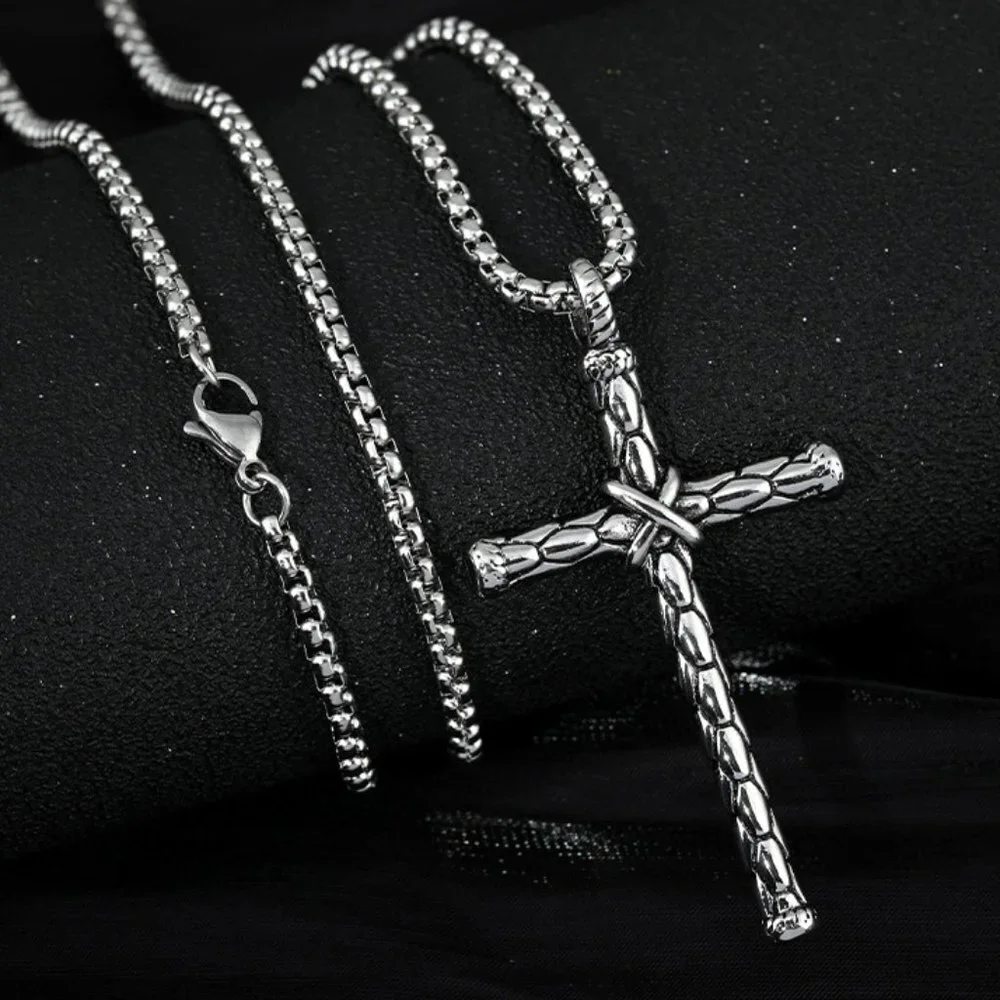 ❤️New Christian Cross Steel Pendant Necklace for women/men, N90201P145